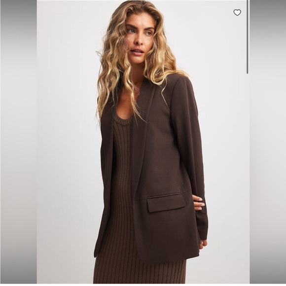 NA-KD NWT Chocolate Blazer - Picture 1 of 7